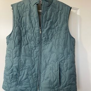 Dusty Teal Quilted Vest